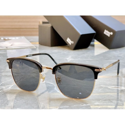 Montblanc AAA Quality Sunglasses #1118373 $64.00 USD, Wholesale Replica Montblanc AAA Quality Sunglasses