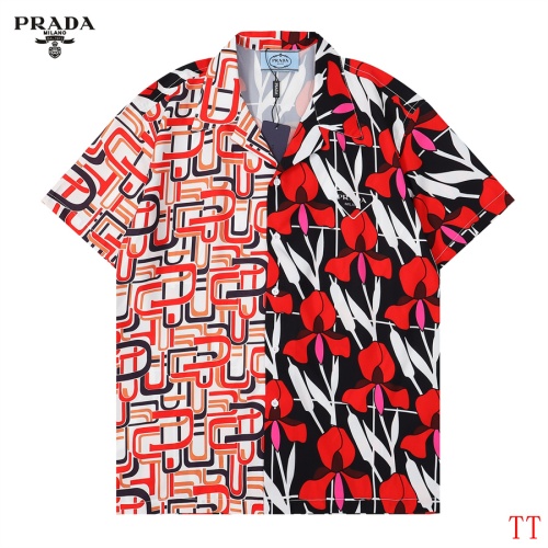 Prada Shirts Short Sleeved For Men #1118568