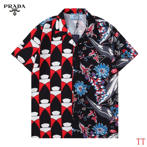 Prada Shirts Short Sleeved For Men #1118569
