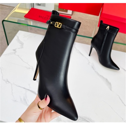 Replica Valentino Boots For Women #1118864 $100.00 USD for Wholesale