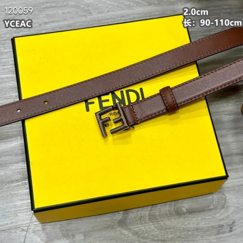 Replica Fendi AAA Quality Belts For Women #1119574 $52.00 USD for Wholesale