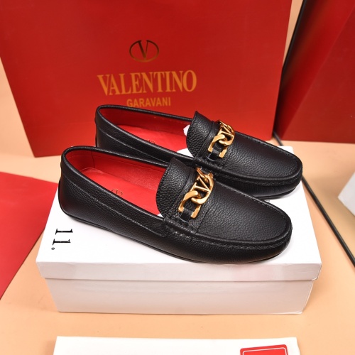 Replica Valentino Leather Shoes For Men #1119657 $80.00 USD for Wholesale