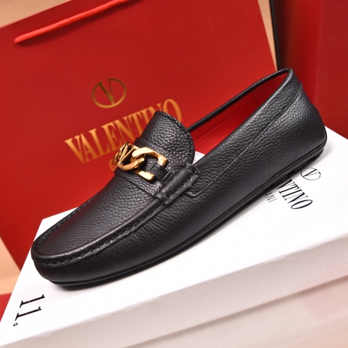 Replica Valentino Leather Shoes For Men #1119657 $80.00 USD for Wholesale