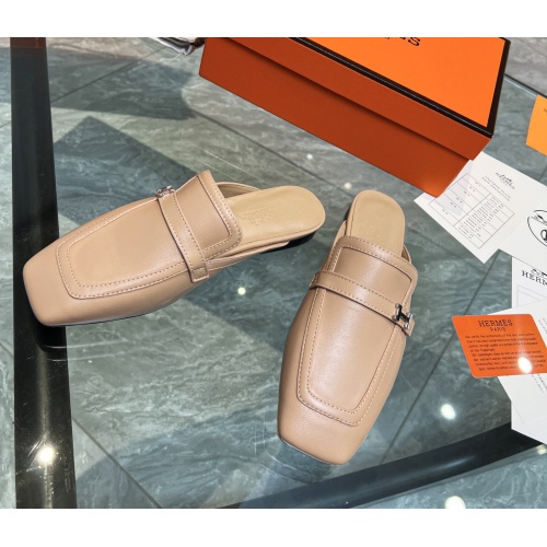 Replica Hermes Slippers For Women #1120389 $80.00 USD for Wholesale