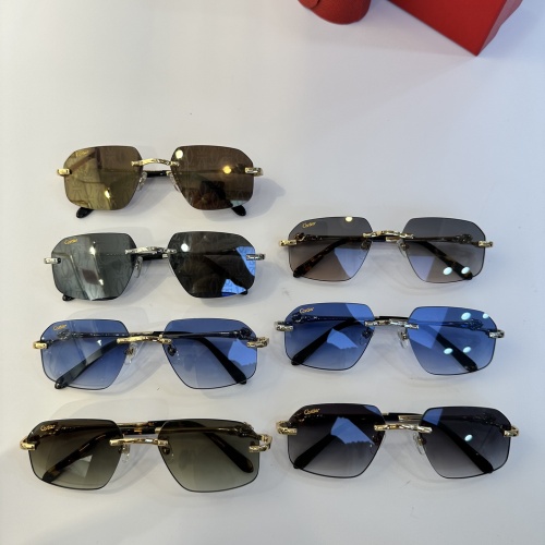 Replica Cartier AAA Quality Sunglassess #1120765 $60.00 USD for Wholesale