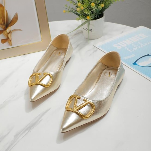 Replica Valentino Flat Shoes For Women #1121044 $76.00 USD for Wholesale