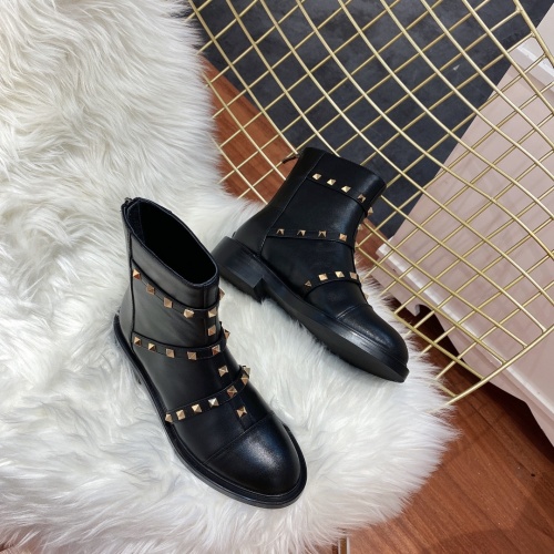 Replica Valentino Boots For Women #1121153 $102.00 USD for Wholesale