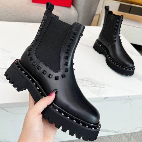 Replica Valentino Boots For Women #1121157 $105.00 USD for Wholesale