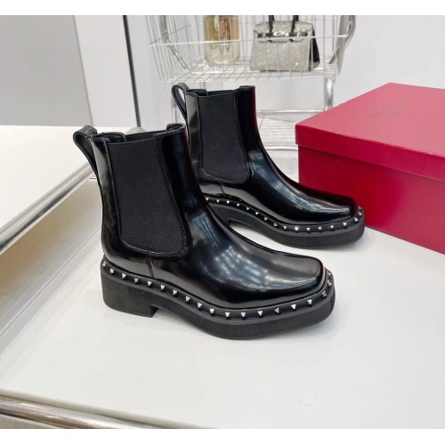 Replica Valentino Boots For Women #1121166 $115.00 USD for Wholesale