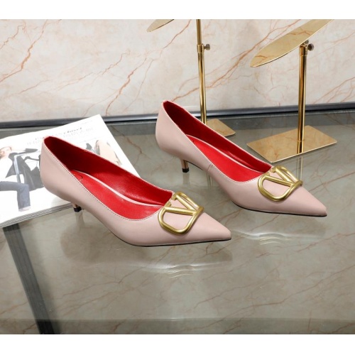 Valentino High-Heeled Shoes For Women #1121176 $80.00 USD, Wholesale Replica Valentino High-Heeled Shoes