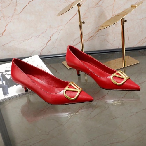 Valentino High-Heeled Shoes For Women #1121177 $80.00 USD, Wholesale Replica Valentino High-Heeled Shoes