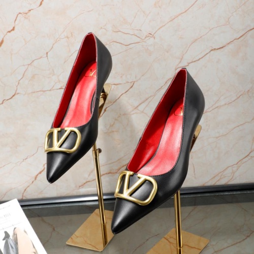 Replica Valentino High-Heeled Shoes For Women #1121179 $80.00 USD for Wholesale