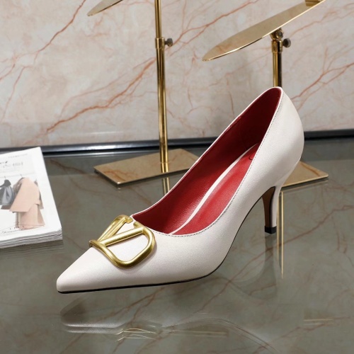 Replica Valentino High-Heeled Shoes For Women #1121180 $76.00 USD for Wholesale