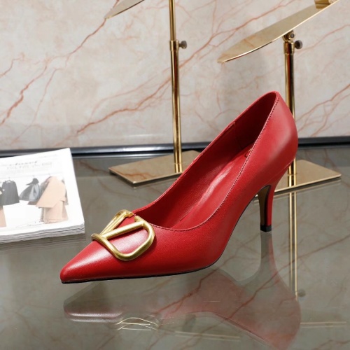 Replica Valentino High-Heeled Shoes For Women #1121182 $76.00 USD for Wholesale