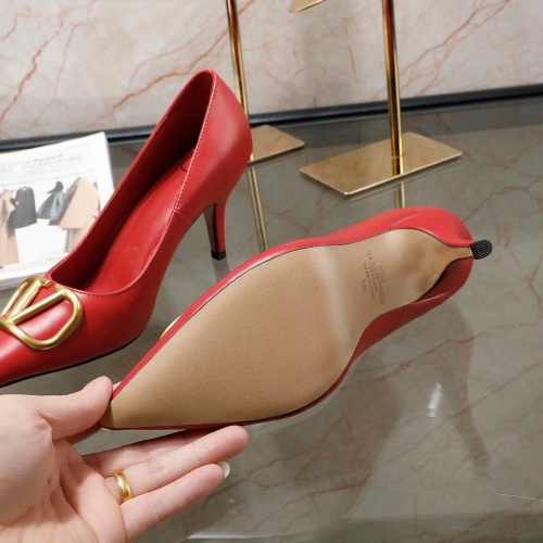 Replica Valentino High-Heeled Shoes For Women #1121182 $76.00 USD for Wholesale