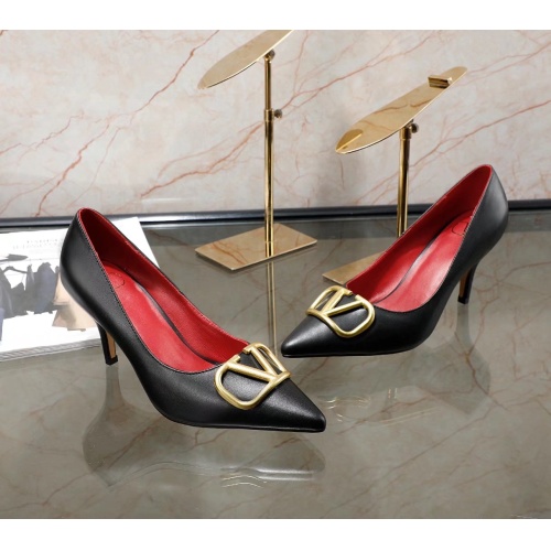 Replica Valentino High-Heeled Shoes For Women #1121183 $76.00 USD for Wholesale