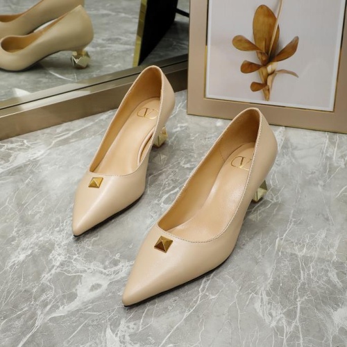 Valentino High-Heeled Shoes For Women #1121184 $76.00 USD, Wholesale Replica Valentino High-Heeled Shoes