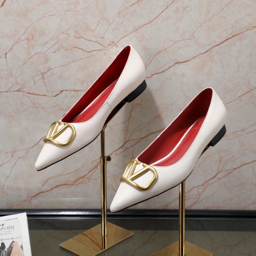 Replica Valentino Flat Shoes For Women #1121186 $80.00 USD for Wholesale