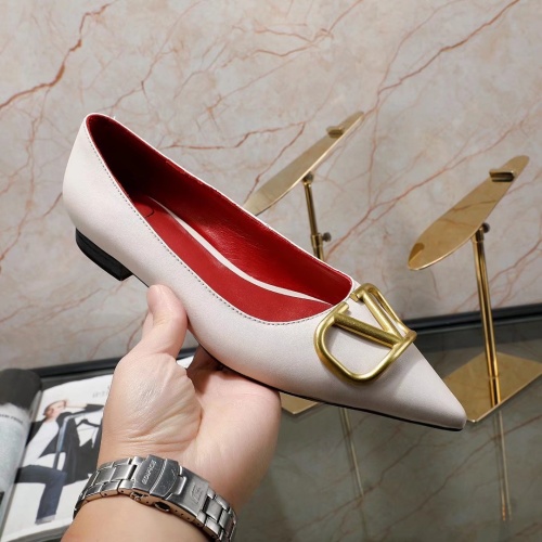 Replica Valentino Flat Shoes For Women #1121186 $80.00 USD for Wholesale