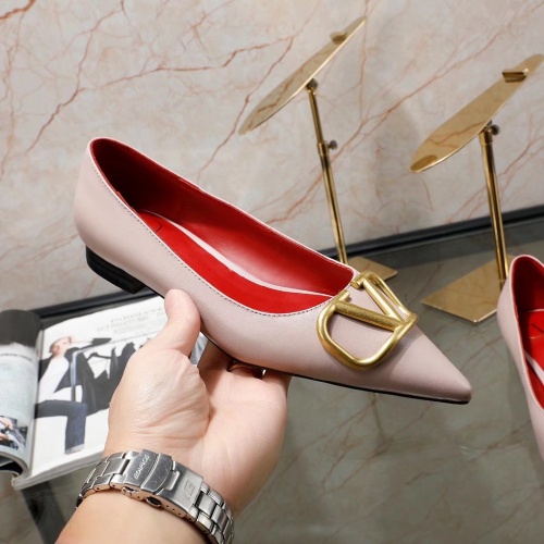 Replica Valentino Flat Shoes For Women #1121187 $80.00 USD for Wholesale