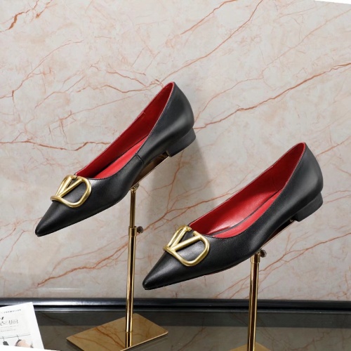 Replica Valentino Flat Shoes For Women #1121189 $80.00 USD for Wholesale