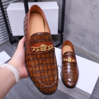 $98.00 USD Versace Leather Shoes For Men #1120313