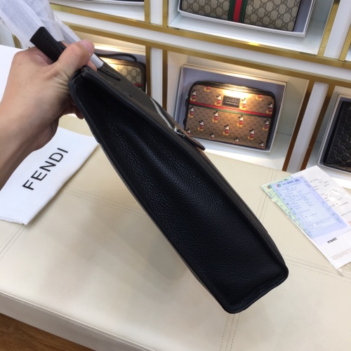 Replica Fendi AAA Man Handbags #1121759 $160.00 USD for Wholesale