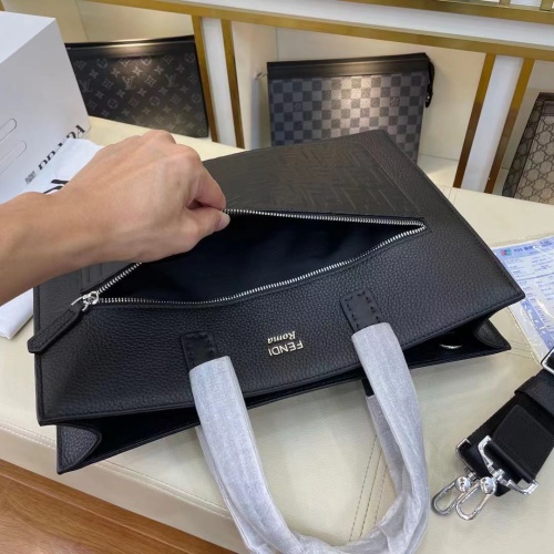 Replica Fendi AAA Man Handbags #1121760 $165.00 USD for Wholesale