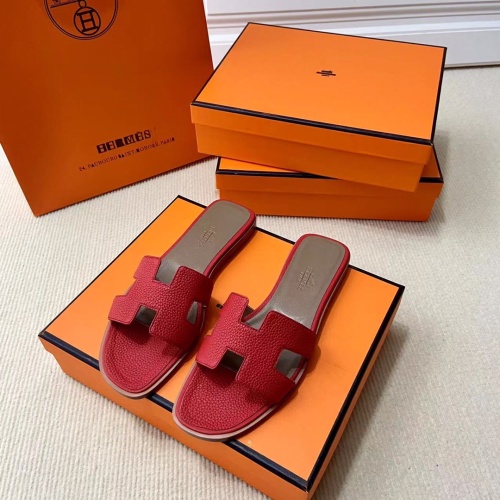 Replica Hermes Slippers For Women #1121859 $80.00 USD for Wholesale