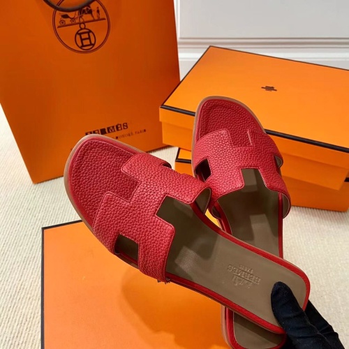Replica Hermes Slippers For Women #1121859 $80.00 USD for Wholesale