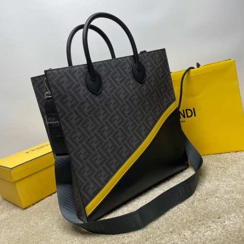 Replica Fendi AAA Man Handbags #1122501 $172.00 USD for Wholesale