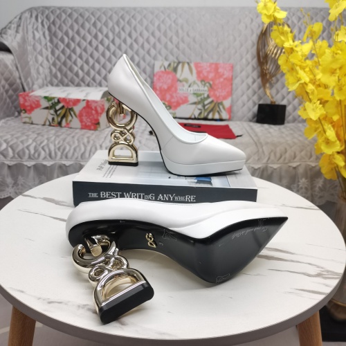 Replica Dolce & Gabbana D&G High-Heeled Shoes For Women #1122802 $155.00 USD for Wholesale