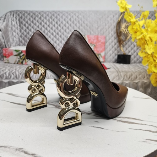 Replica Dolce & Gabbana D&G High-Heeled Shoes For Women #1122804 $155.00 USD for Wholesale