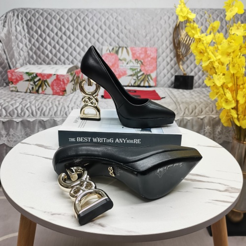Replica Dolce & Gabbana D&G High-Heeled Shoes For Women #1122808 $155.00 USD for Wholesale