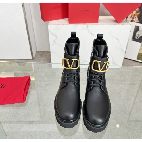Replica Valentino Boots For Women #1123317 $100.00 USD for Wholesale