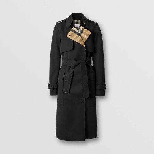 Burberry Trench Coat Long Sleeved For Women #1123550 $205.00 USD, Wholesale Replica Burberry Trench Coat