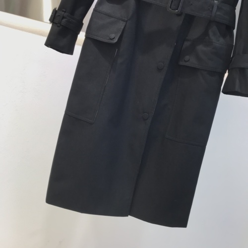 Replica Burberry Trench Coat Long Sleeved For Women #1123550 $205.00 USD for Wholesale