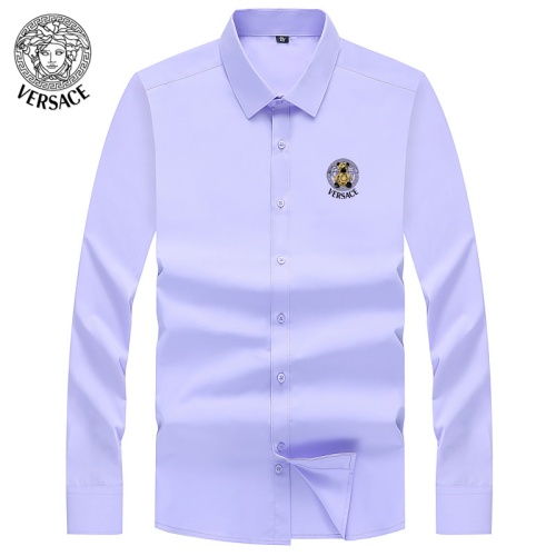 Versace Shirts Long Sleeved For Men #1124041