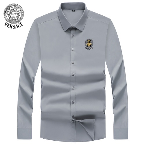 Versace Shirts Long Sleeved For Men #1124042