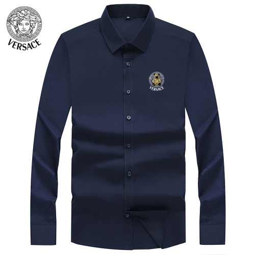 Versace Shirts Long Sleeved For Men #1124043