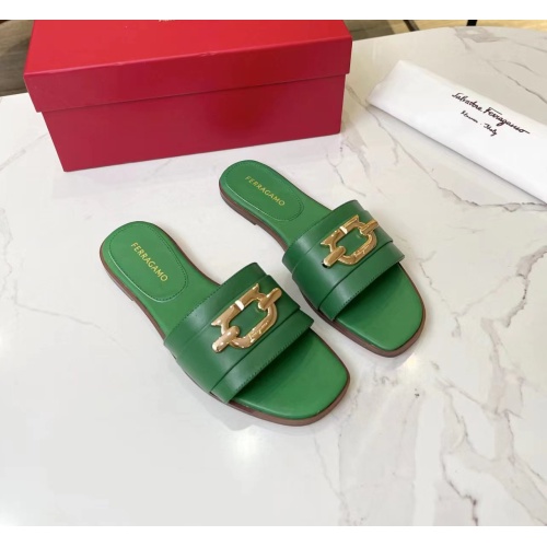 Replica Salvatore Ferragamo Slippers For Women #1124105 $82.00 USD for Wholesale