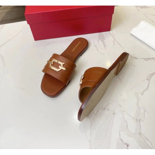 Replica Salvatore Ferragamo Slippers For Women #1124106 $82.00 USD for Wholesale