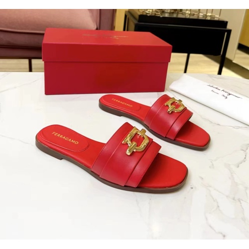 Replica Salvatore Ferragamo Slippers For Women #1124107 $82.00 USD for Wholesale