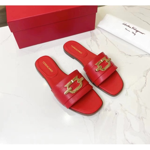 Replica Salvatore Ferragamo Slippers For Women #1124107 $82.00 USD for Wholesale