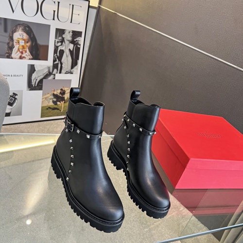 Replica Valentino Boots For Women #1124144 $102.00 USD for Wholesale