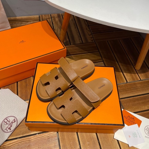 Replica Hermes Slippers For Women #1124156 $82.00 USD for Wholesale