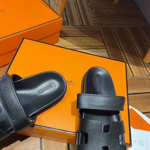 Replica Hermes Slippers For Men #1124159 $76.00 USD for Wholesale
