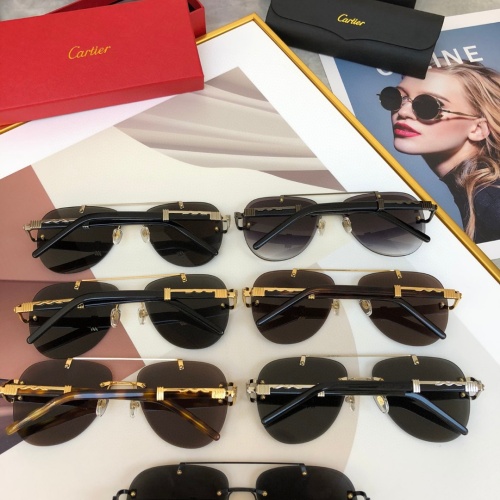 Replica Cartier AAA Quality Sunglassess #1124606 $60.00 USD for Wholesale