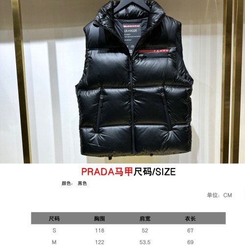 Replica Prada Down Feather Coat Sleeveless For Unisex #1124749 $125.00 USD for Wholesale