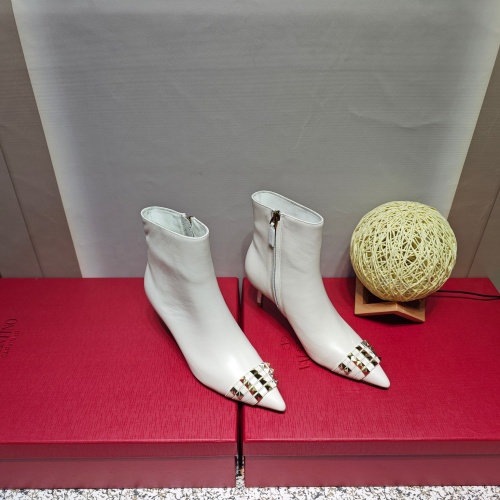 Replica Valentino Boots For Women #1124829 $155.00 USD for Wholesale